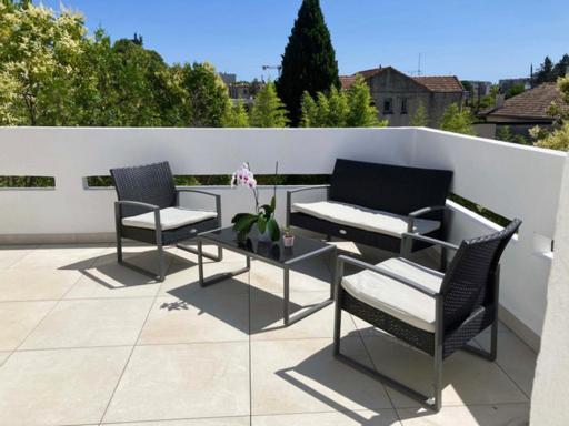 Appartement Terrasse Panoramique Hopitaux Et Facultes Montpellier Buitenkant foto
