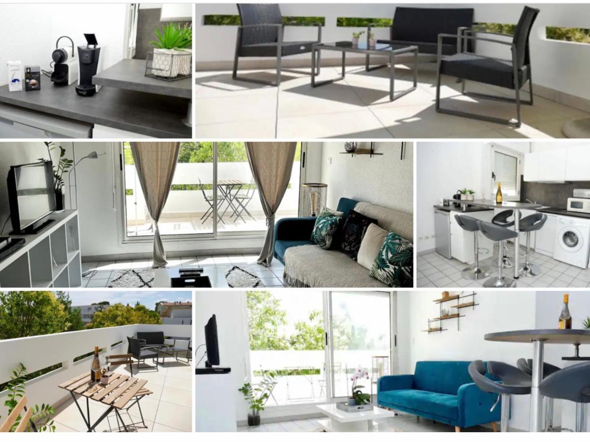 Appartement Terrasse Panoramique Hopitaux Et Facultes Montpellier Buitenkant foto